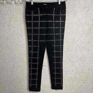 Rebecca Minkoff Black Rhinestone Studded Winston Pants Size 4